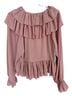 Torn by Ronny Kobo 100% Polyester Pink Long Sleeve Blouse Size L - photo 2