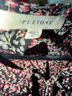 Pleione Floral Black Pink Gray Sleeveless Blouse Size M - photo 3
