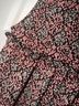 Pleione Floral Black Pink Gray Sleeveless Blouse Size M - photo 4
