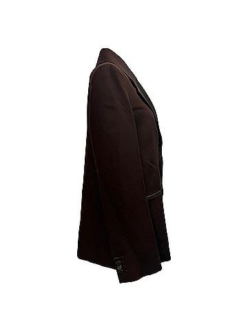 Khaite Khaite Oversized Johnson Blazer in Brown Viscose (view 2)