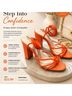 Shein Camo Orange Heels Size 8 1/2 - photo 3