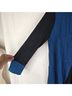 I.C. By Connie K Blue Black Blouse Size XS - photo 3