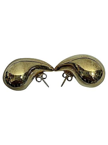 Bottega Veneta Bottega Veneta Small Drop Earrings in Gold Metal (view 1)