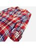Max Jeans 100% Rayon Plaid Red Blue White Button-Down Shirt Size M - photo 6