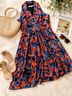 Evan Picone 100% Polyester Floral Multi Color Casual Dress Size 10 - photo 4
