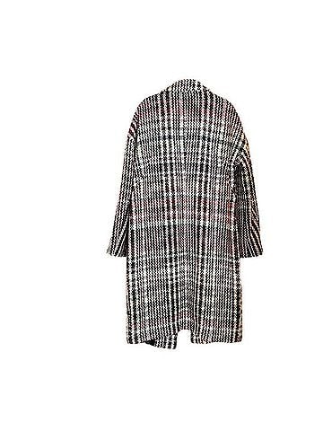 Express Plaid Long Coat Coat (view 2)