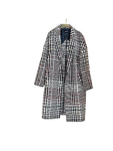 Express Plaid Long Coat Coat (view 1)