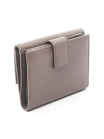 Salvatore Ferragamo Salvatore Ferragamo Vara Ribbon Bi-fold Wallet, Leather, Women's, Beige (view 2)