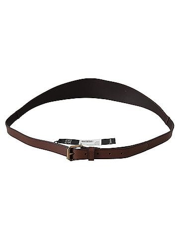 Plein Sud Brown Wide Leather Rustic Gold Metal Buckle Women's Dark (view 2)