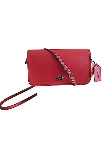 Coach Turnlock Leather Crossbody Bag (view 1)