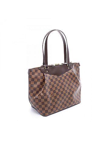 Louis Vuitton Louis Vuitton Westminster GM Damier Ebene Tote Bag Handbag, Coated Canvas Leather, Women's, Brown, N41103 (view 2)