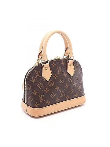 Louis Vuitton Louis Vuitton Alma BB 2-Way Handbag, Coated Canvas and Leather, Monogram Pattern, Women's, Brown, M53152 (view 2)