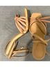 Schutz 100% Leather Tan Heels Size 9 1/2 - photo 3