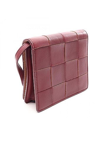 Bottega Veneta Bottega Veneta Maxi Intrecciato Cassette Mini Shoulder Bag/Handbag, Leather, Women's, Bordeaux (view 2)