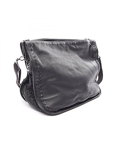 Bottega Veneta Bottega Veneta Intrecciato Shoulder Bag/Handbag, Leather, Men's, Black (view 2)