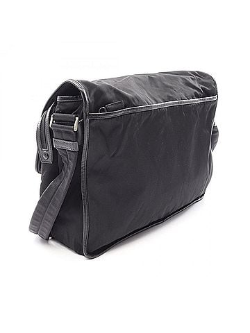 Prada Prada Messenger Bag, Shoulder Handbag, Nylon, Saffiano Leather, Men's, Black (V165X) (view 2)