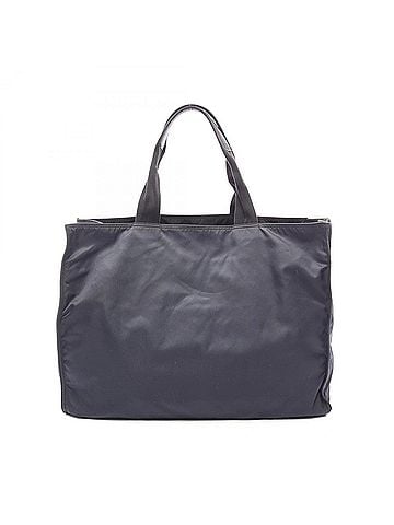 Prada Prada PRADA Tote Bag Handbag Nylon Saffiano Leather Men's Women's Navy Black (view 1)