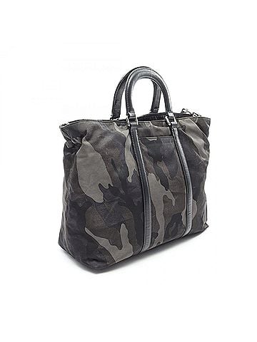 Prada Prada camouflage 2-way handbag, nylon and leather, women's, khaki/multicolor, BN2791 (view 2)