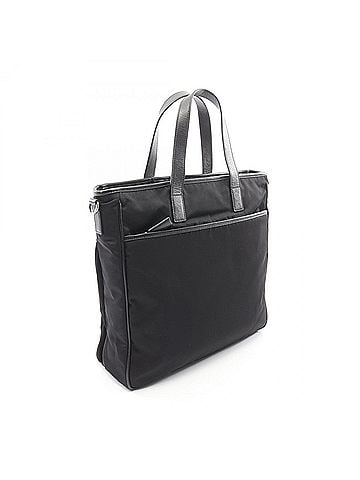 Prada Prada TESSUTO+SAFFIANO 2-Way Business Bag/Handbag, Nylon &amp; Saffiano Leather, Men's, Black (2VG033) (view 2)