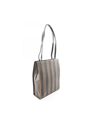 Fendi Fendi Pecan Tote Bag Handbag, Coated Canvas Leather, Women's, Brown/Black, Item No. 259980 (view 2)
