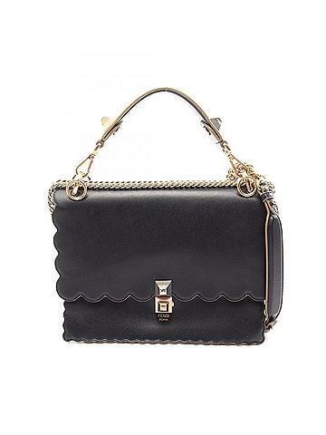 Fendi Fendi Kanai Medium 2-Way Shoulder Bag/Handbag, Leather, Women's, Black (view 1)