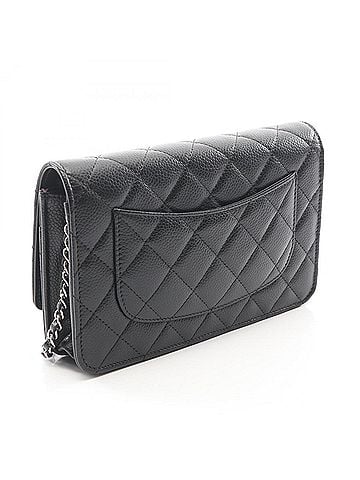 Chanel Chanel Matelassé Shoulder Bag/Handbag, Caviar Leather (Grained Calfskin), Women's, Black, AP0250 (view 2)