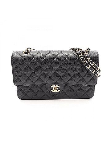Chanel Chanel Matelassé Double Flap Shoulder Bag/Handbag, Caviar Leather (Grained Calfskin), Women's, Black, AO1112 (view 1)