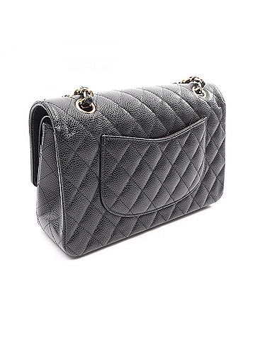 Chanel Chanel Matelassé Double Flap Shoulder Bag/Handbag, Caviar Leather (Grained Calfskin), Women's, Black, AO1112 (view 2)