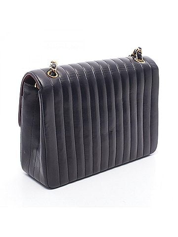 Chanel Chanel Mademoiselle Shoulder Bag/Handbag, Lambskin Leather, Women's, Navy (view 2)