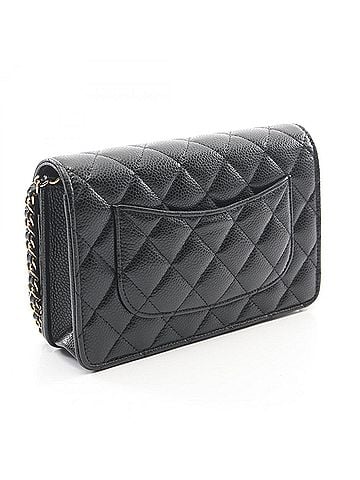 Chanel Chanel Matelassé Shoulder Bag/Handbag, Caviar Leather (Grained Calfskin), Women's, Black, AP0250 (view 2)
