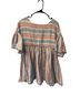 Free People Stripes Multi Color Short Sleeve Blouse Size S - photo 1