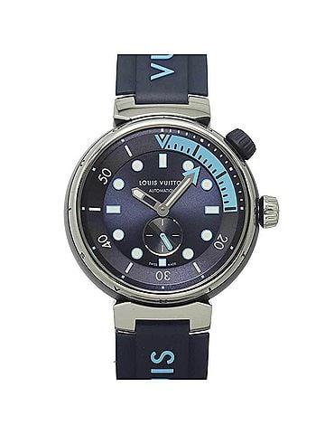 Louis Vuitton Louis Vuitton Tambour Street Diver Skyline Blue QA121 Men's Watch Navy Automatic Self-winding (view 1)