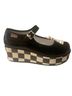 Hot Chocolate Design Checkered-gingham Black White Wedges Size 8 - photo 1