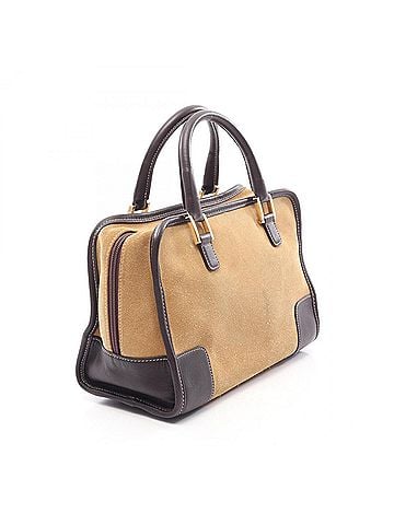 Loewe Loewe Amazona 28 Handbag, Suede Leather, Women's, Brown (view 2)