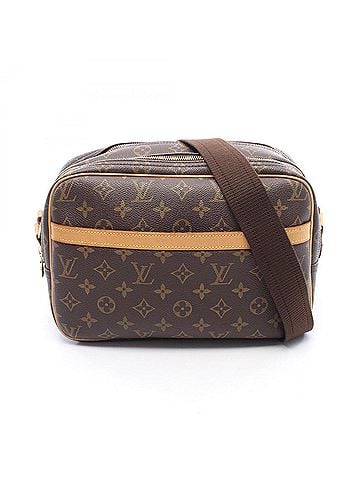 Louis Vuitton Louis Vuitton Reporter PM Monogram Shoulder Bag/Handbag, Coated Canvas and Leather, Women's, Brown, M45254 (view 1)