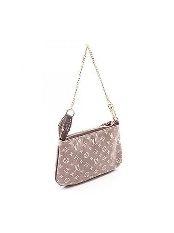 Louis Vuitton Louis Vuitton Mini Pochette Accessoires Handbag, Canvas and Leather, Monogram Idylle, Women's, Bordeaux (M62999) (view 2)