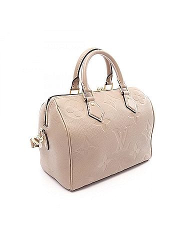 Louis Vuitton Louis Vuitton Speedy Bandoulière 25 Monogram Empreinte Giant Tourterelle 2-Way Handbag, Leather, Women's, Beige, M59273 (view 2)