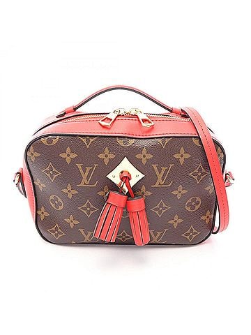 Louis Vuitton Louis Vuitton Saint-Onge Monogram Coquelicot 2-Way Shoulder Bag/Handbag, Coated Canvas and Leather, Women's, Brown/Red, M43556 (view 1)