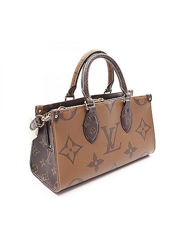 Louis Vuitton Louis Vuitton OnTheGo EW Monogram Giant Reverse 2-Way Handbag, Coated Canvas, Women's, Brown, M46653 (view 2)