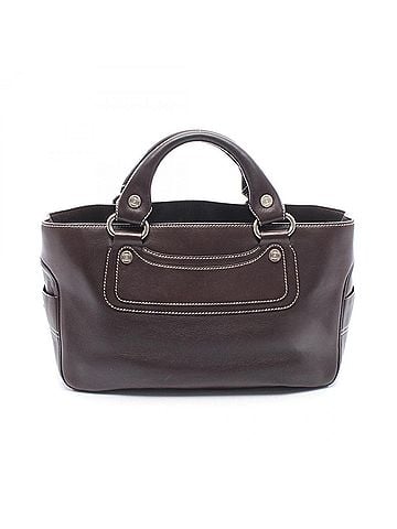Céline Celine Boogie Bag Handbag, Leather, Women's, Brown, 134023 (view 1)