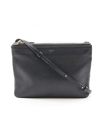 Céline Celine TRIO LARGE Shoulder Bag/Handbag, Leather, Women's, Black, 171453 (view 1)