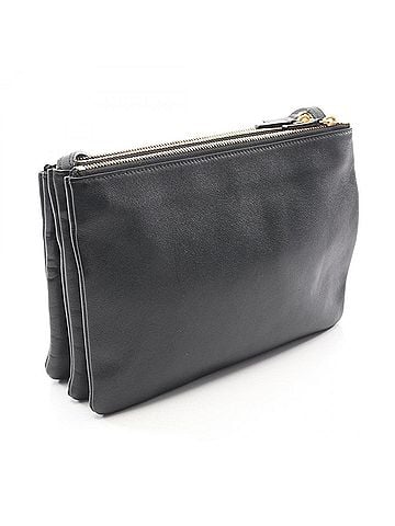 Céline Celine TRIO LARGE Shoulder Bag/Handbag, Leather, Women's, Black, 171453 (view 2)