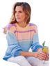 Soft Surroundings Stripes Multi Color Pullover Sweater Size L - photo 1