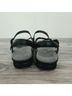 SAS 100% Leather Solid Black Sandals Size 7 1/2 - photo 3
