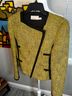 Karen Millen Tweed Yellow Jacket Size 8 - photo 11