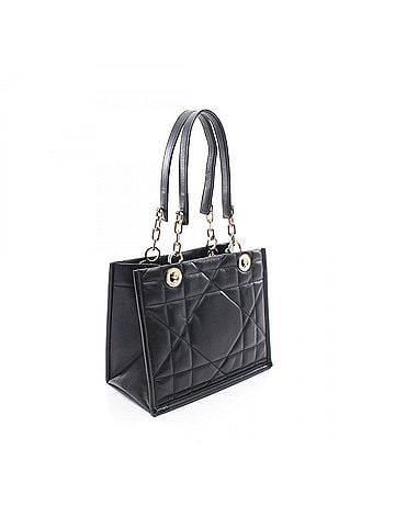 Christian Dior Christian Dior Dior Archicanage Essential Small Tote Bag Handbag Leather Women's Black M8720OZVJ (view 2)