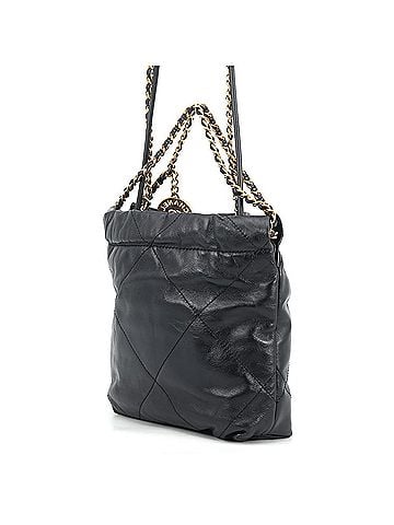 Chanel Chanel handbag CHANEL 22 Mini Coco Mark Shiny Calf Leather AS3980 2-way shoulder bag Black for women (view 2)
