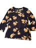 Daniel Rainn Floral Multi Color Blue Orange White Long Sleeve Blouse Size L - photo 1