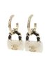 Chanel 100% Leather Black Chanel ABA009 Earrings One size - photo 2