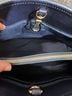 Coach 100% Leather Solid Blue Gold Leather Tote One size - photo 5
